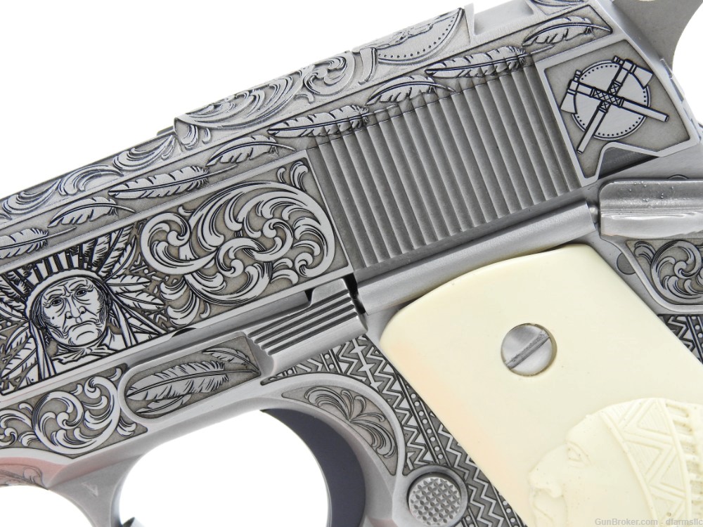 NEW RELEASE! Custom Engraved Tomahawk Colt 1911 70 Government Model 45 ACP-img-6
