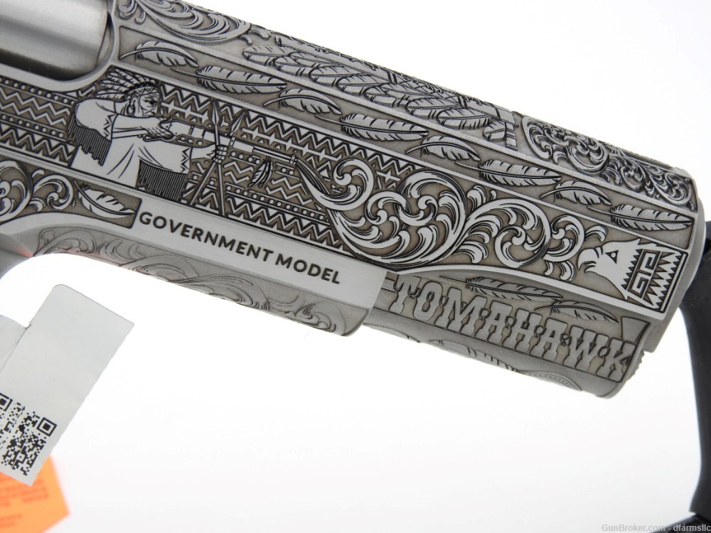 NEW RELEASE! Custom Engraved Tomahawk Colt 1911 70 Government Model 45 ACP-img-16