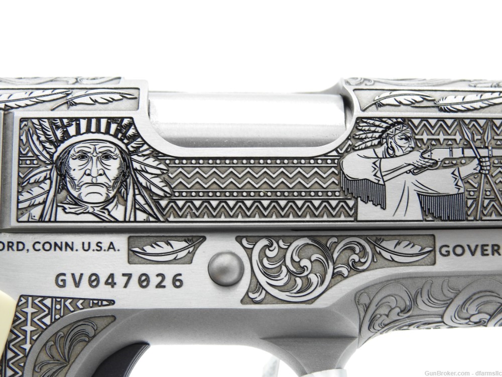 NEW RELEASE! Custom Engraved Tomahawk Colt 1911 70 Government Model 45 ACP-img-31