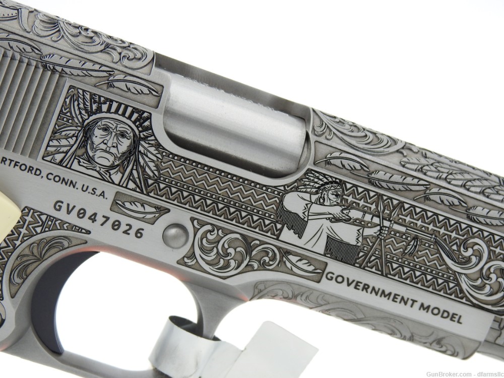 NEW RELEASE! Custom Engraved Tomahawk Colt 1911 70 Government Model 45 ACP-img-17