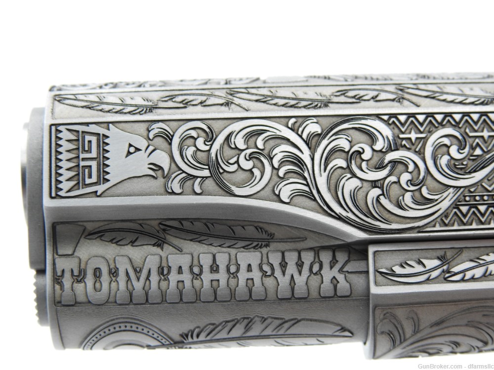 NEW RELEASE! Custom Engraved Tomahawk Colt 1911 70 Government Model 45 ACP-img-26