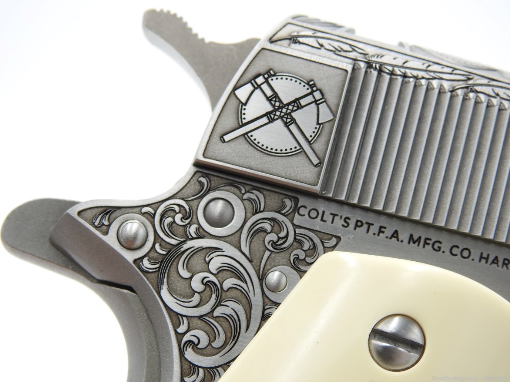 NEW RELEASE! Custom Engraved Tomahawk Colt 1911 70 Government Model 45 ACP-img-32