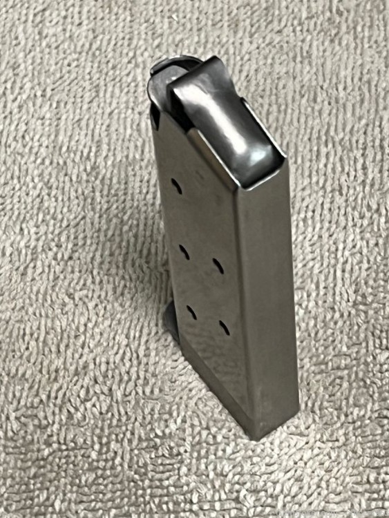 Colt Mustang 380 Stainless 6 round factory magazine -img-4