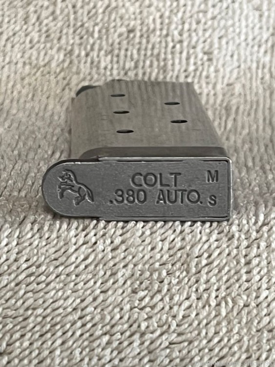 Colt Mustang 380 Stainless 6 round factory magazine -img-5
