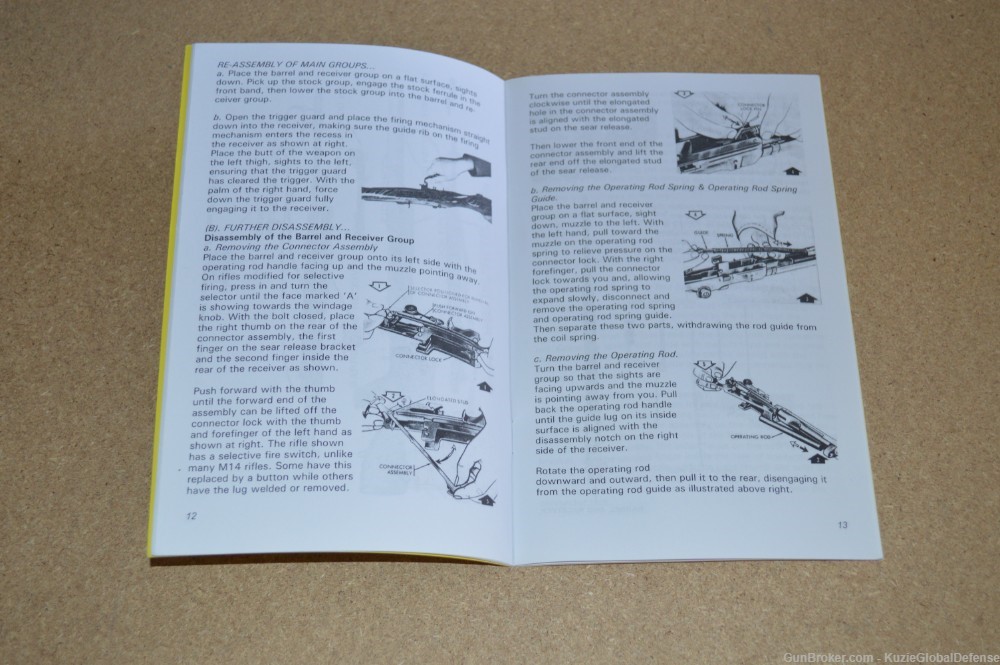 U.S. M14 Rifle Assembly, Disassembly Manual 7.62mm-img-1