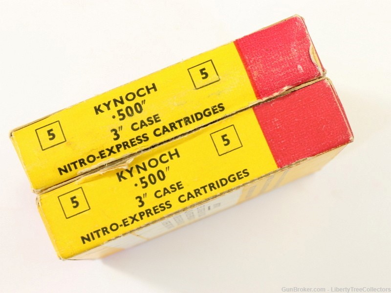 500 Kynoch NITRO EXPRESS 3 Inch Ammunition 2 Boxes-img-2