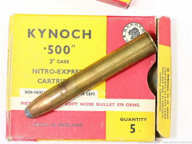 500 Kynoch NITRO EXPRESS 3 Inch Ammunition 2 Boxes-img-5