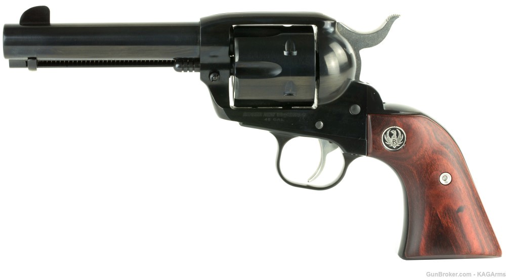 Ruger Vaquero Blued 45 LC Revolver 05102 45 Long Colt 4.6" Barrel-img-1