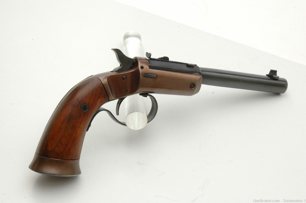 J. Stevens Arms #35 Offhand .22 RF 6" Tip-Up Brl. Restored Pre-WW1 NO RES.-img-13