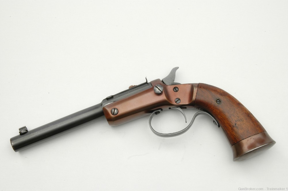 J. Stevens Arms #35 Offhand .22 RF 6" Tip-Up Brl. Restored Pre-WW1 NO RES.-img-0