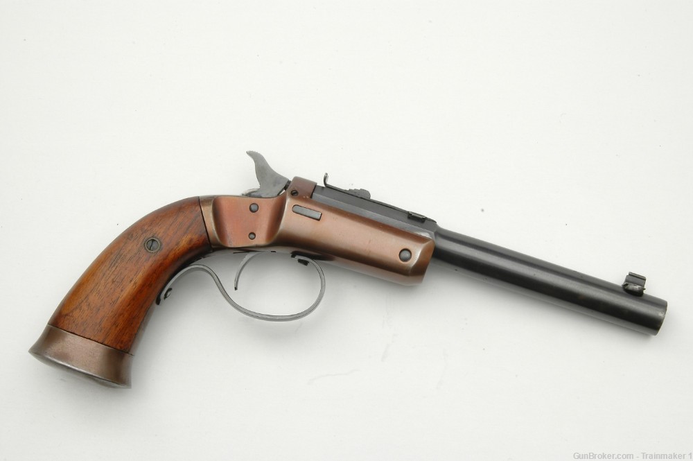 J. Stevens Arms #35 Offhand .22 RF 6" Tip-Up Brl. Restored Pre-WW1 NO RES.-img-1