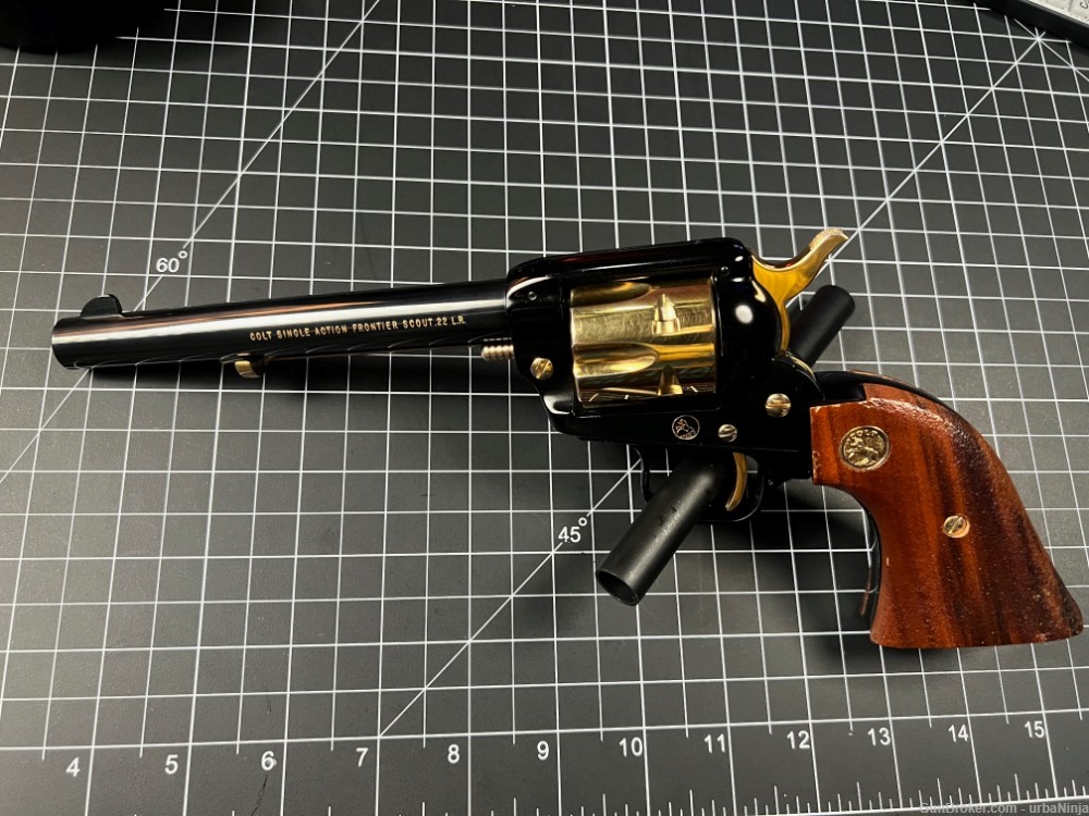 Colt Golden Spike Frontier Scout Revolver 1969 LR 22-img-1