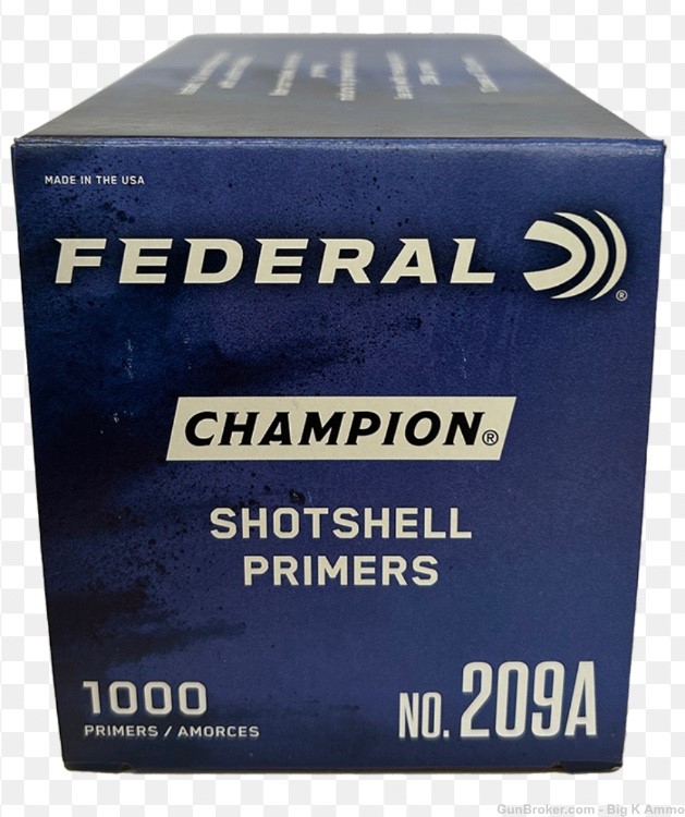 Federal 209A Primers (1000 count) no. 209A shotshell primers 209 (1,000 ct)-img-0
