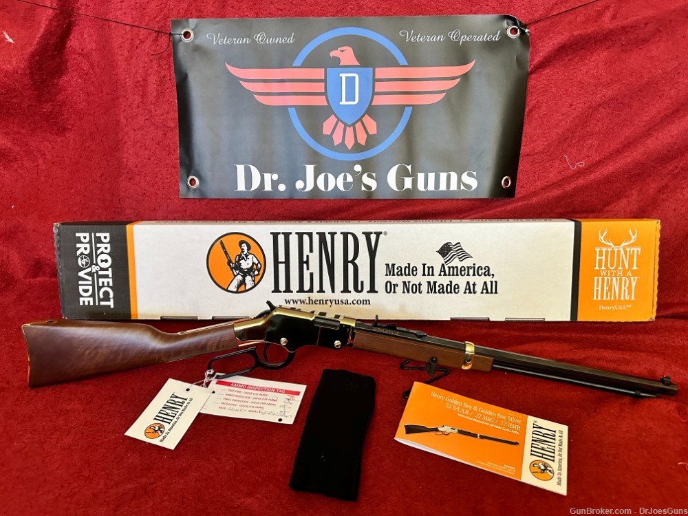 HENRY GOLDEN BOY 22 LR 20" 16-RD LEVER ACTION-New-Must Go-Store Closing!!-img-0