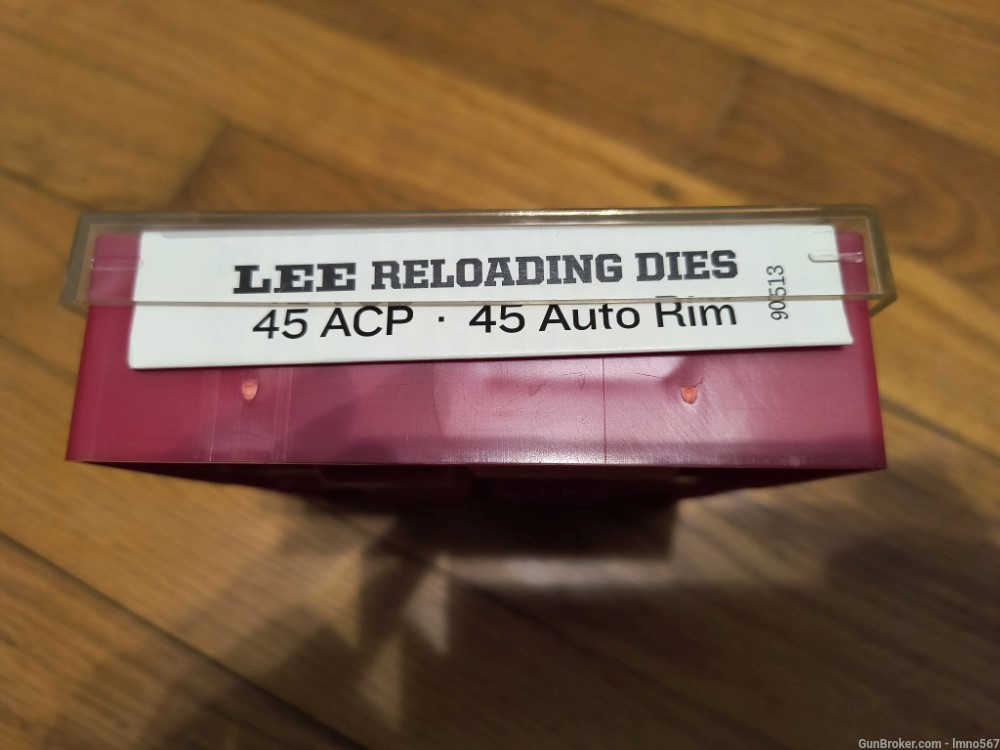 Lee carbide 3 die set - 45 acp / 45 auto rim-img-0