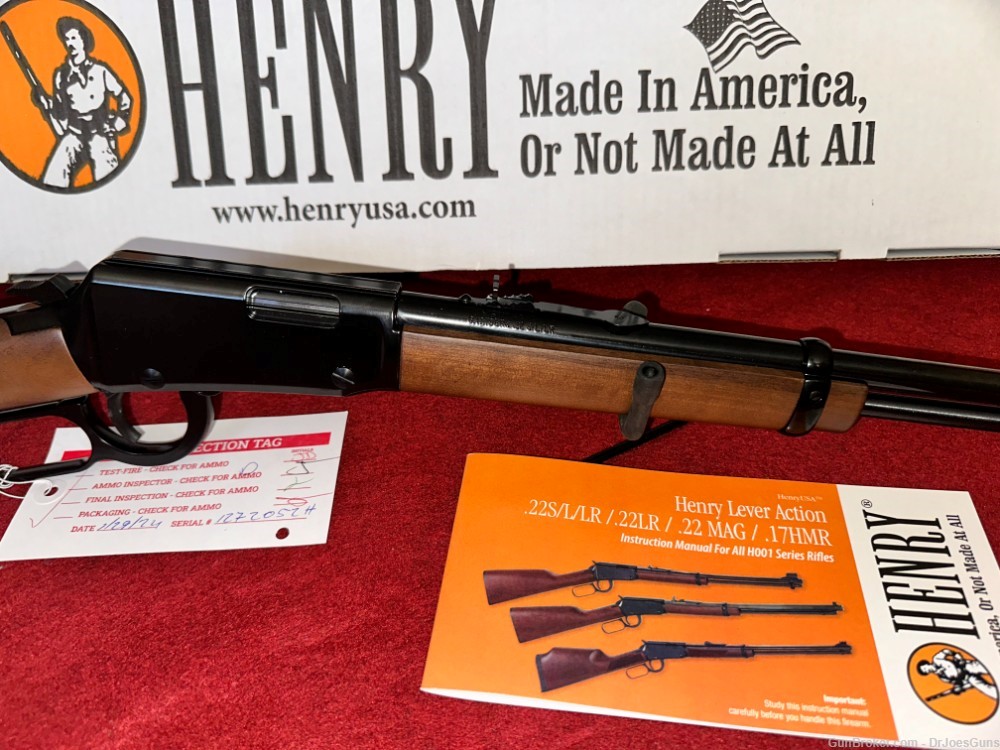HENRY CLASSIC 22 LR 18.25" 15-RD LEVER ACTION-New-Must Go-Store Closing!!-img-3