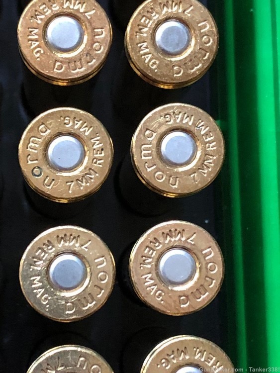 99 rounds 7mm Remington Magnum, Norma brass-img-2