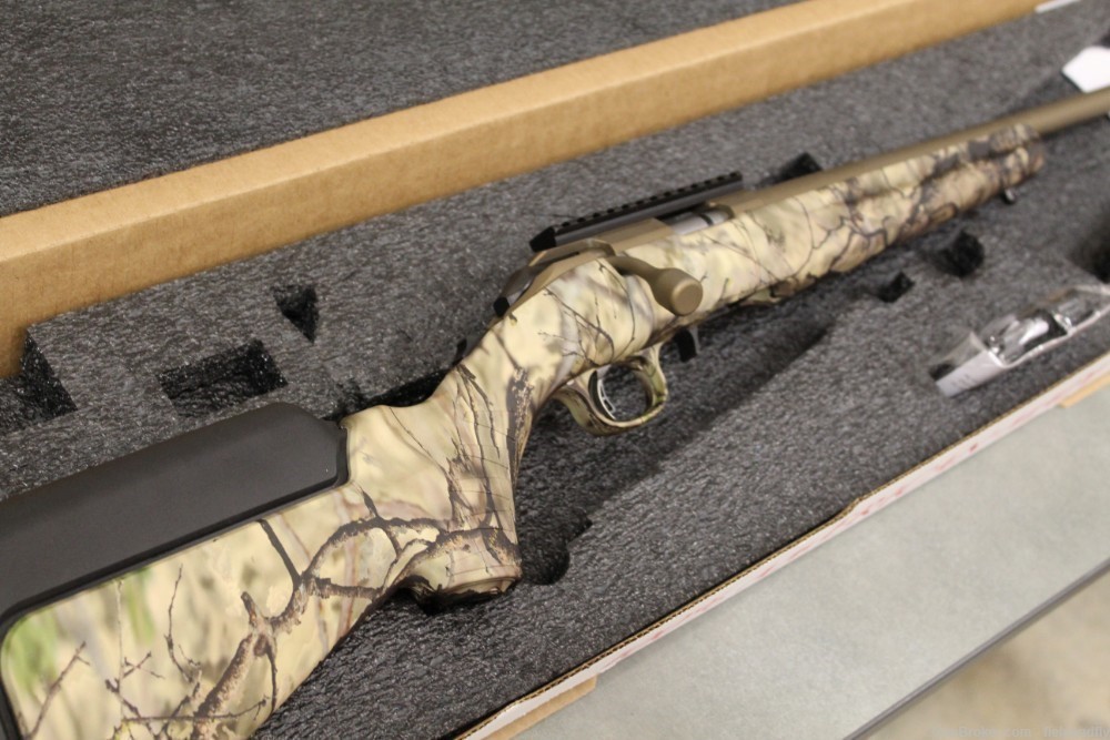 Ruger American bolt in .22WMR, Bronze Cerakote and GoWild Camo I-M Brush-img-20