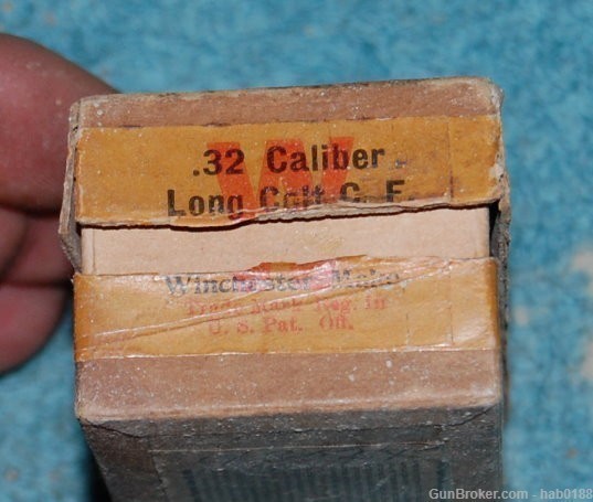 Vintage Full 2 Piece Box of Winchester 32 Long Colt CF-img-2