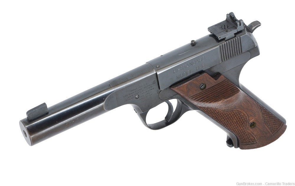 RARE High Standard Model H-E .22LR 4/1/2 inch Pistol-img-7