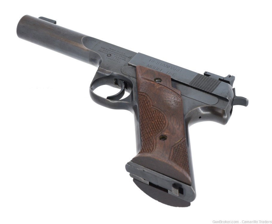 RARE High Standard Model H-E .22LR 4/1/2 inch Pistol-img-6