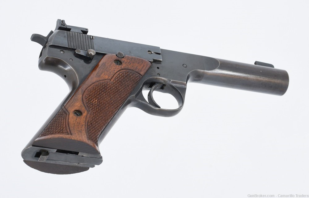 RARE High Standard Model H-E .22LR 4/1/2 inch Pistol-img-1