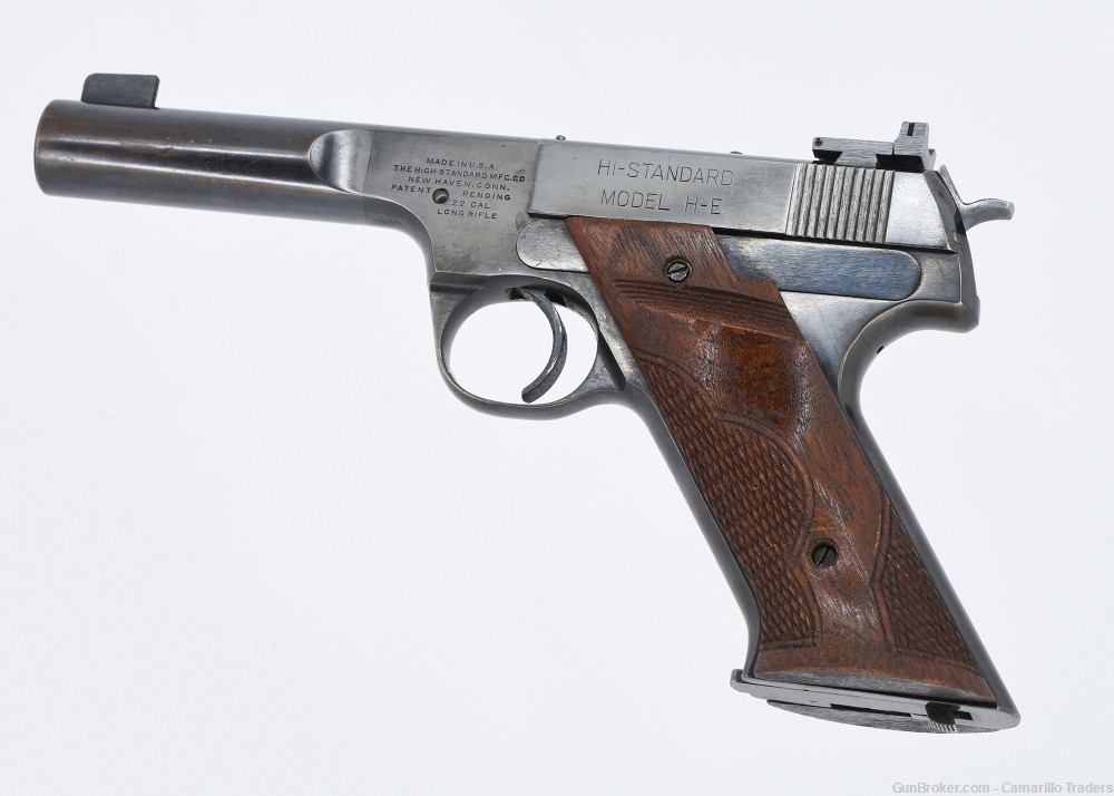 RARE High Standard Model H-E .22LR 4/1/2 inch Pistol-img-2