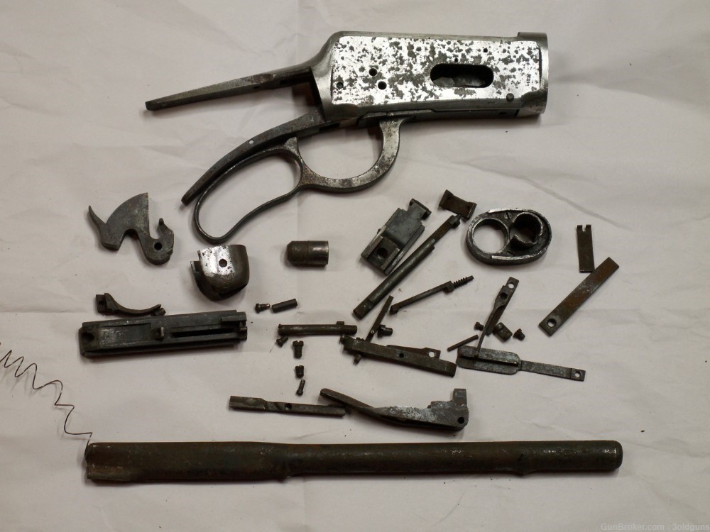 Antique Winchester Model 1894 Takedown Action Project Parts Lot 94-img-0