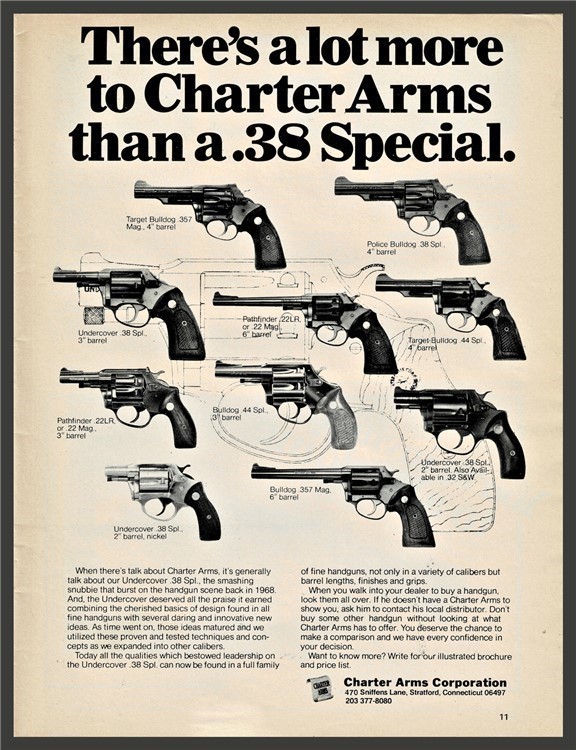 1979 CHARTER ARMS Bulldog Pathfinder Undercover Revolver AD 10 models shown-img-0