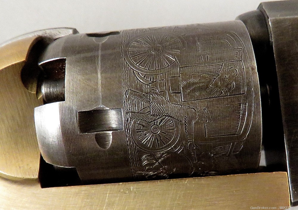 COLT / CVA 1849 Pocket Revolver NO RAMMER Muzzleloader Pistol Reproduction-img-9