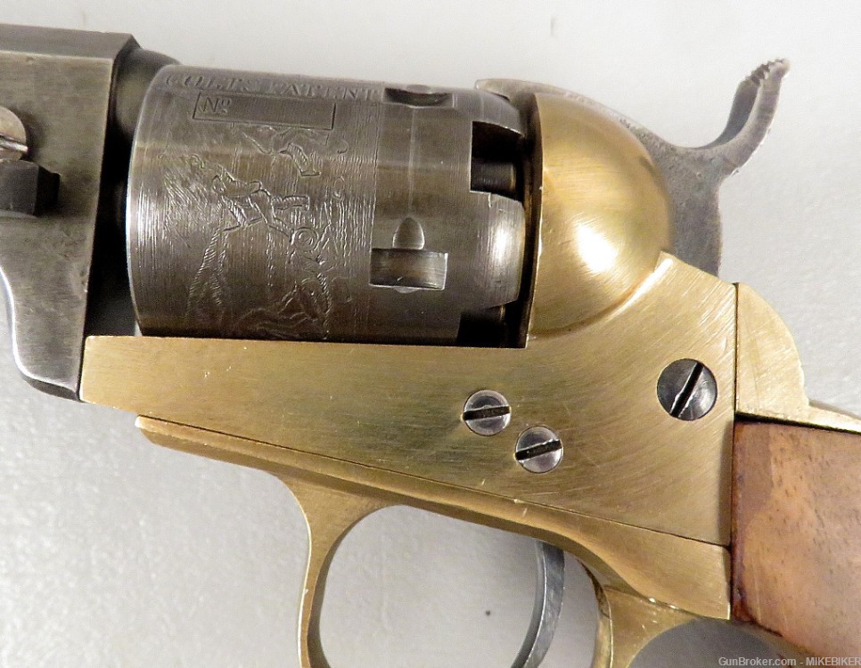 COLT / CVA 1849 Pocket Revolver NO RAMMER Muzzleloader Pistol Reproduction-img-6