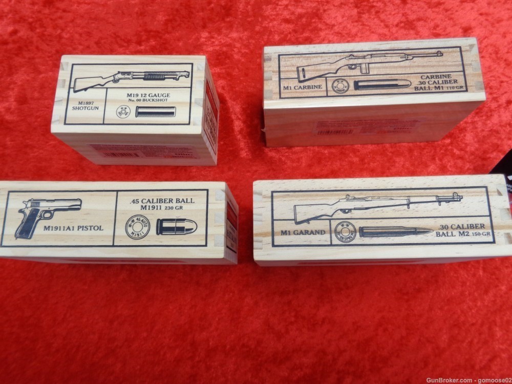 Winchester Victory Series Ammo Boxes M19 1911 M1 Garand SET Limited Edition-img-11