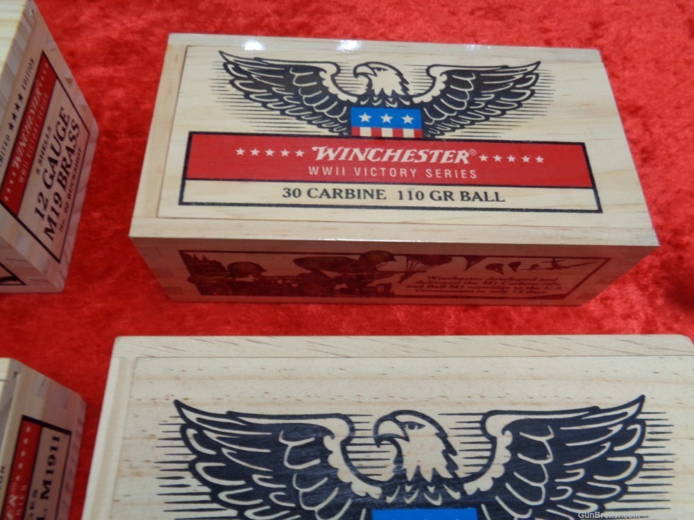 Winchester Victory Series Ammo Boxes M19 1911 M1 Garand SET Limited Edition-img-3