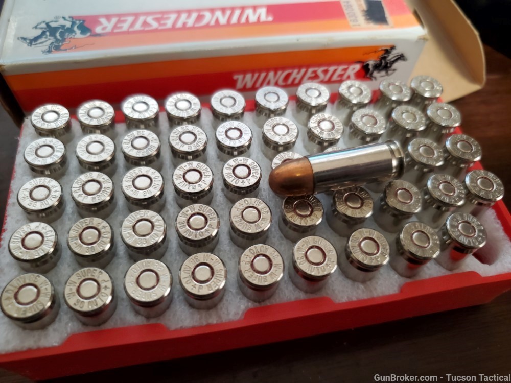 100 Rounds .38 Super +P ammo Winchester and Remington 130gr FMJ-img-2
