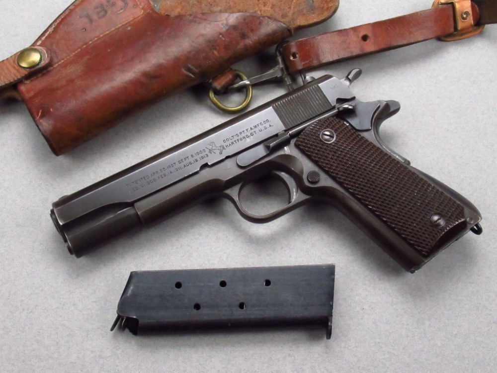 RARE late 1941 WB  USGI COLT 1911a1 US Army Pistol - 1911 45acp WWII 45-img-0