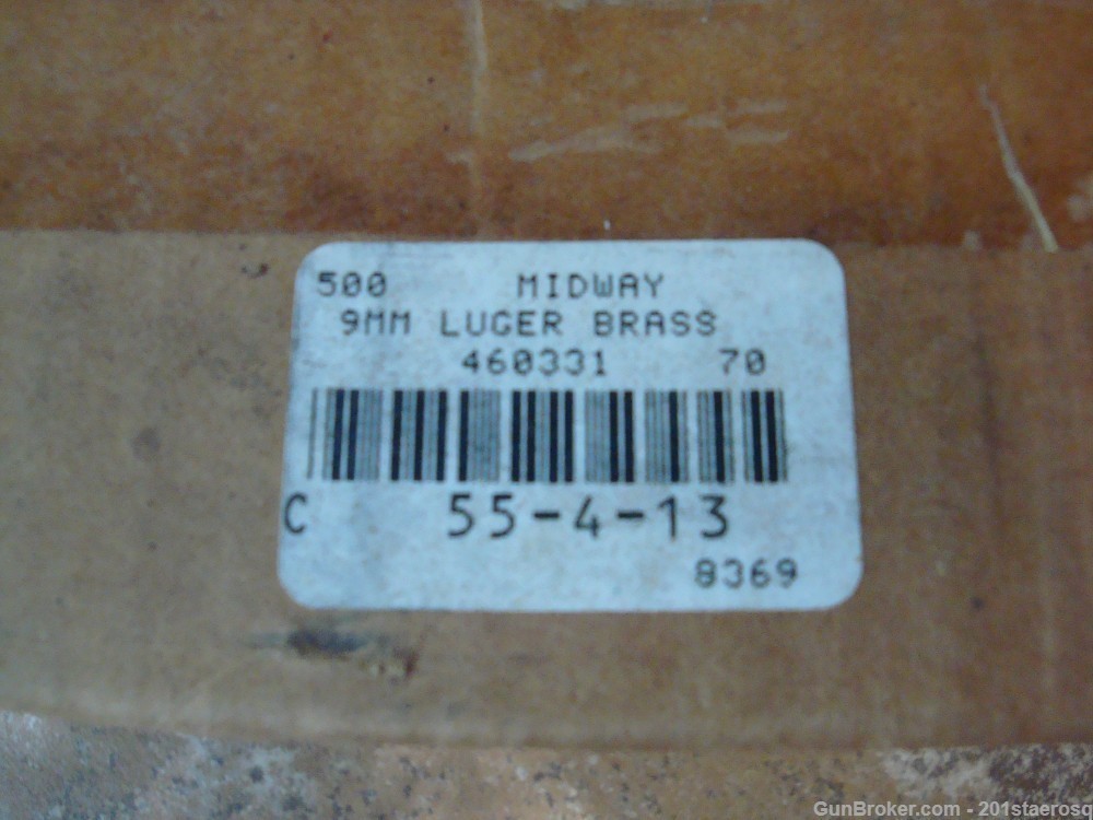 500 Count 9mm Luger Midway Brass for Reloading-img-1