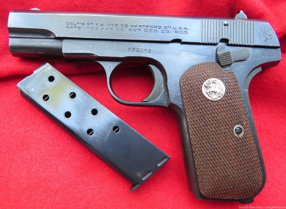 Colt 1903 M1903 32acp Pocket Hammerless WWII Military Intelligence Service-img-0