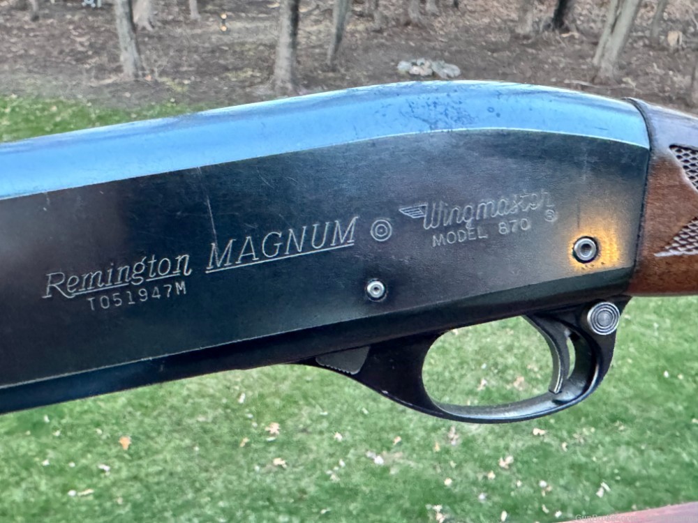 1972 Remington 870 Wingmaster Magnum 12 Gauge - 12GA - 27" - .01 No Reserve-img-2
