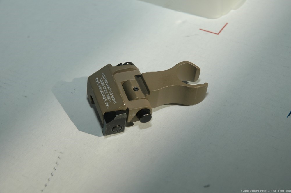 Troy HK Style Front Flip Up Battle Sight FDE 1614001-5 SSIG-FBS-FHFT-00  M4-img-3