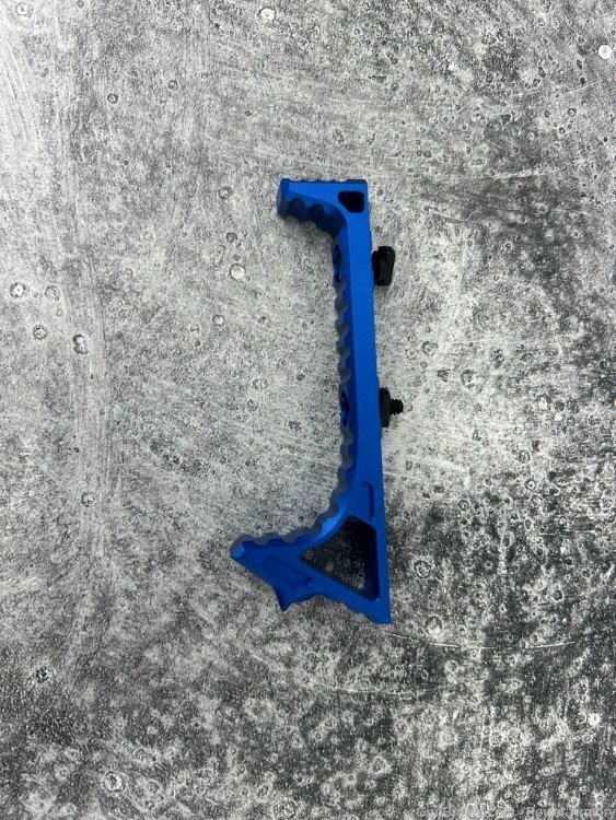 Angled Grip MLOK AR15 Ambidextrous Butterfly Charging Handle BLUE-img-4