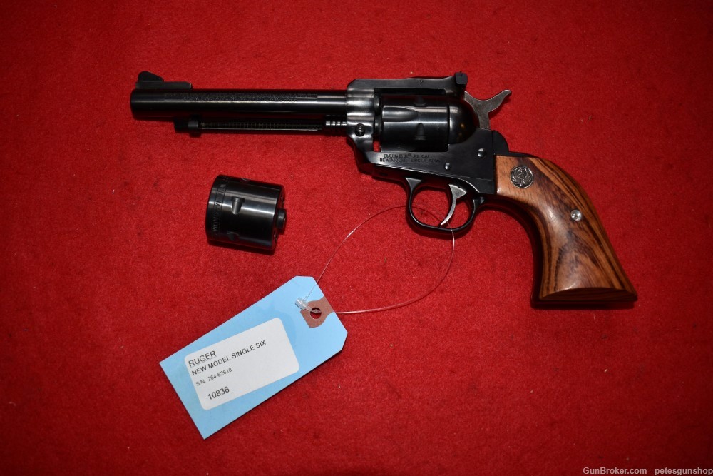 Ruger New Model Single Six Convertible, 22 LR & Mag, NICE! Penny START!-img-12