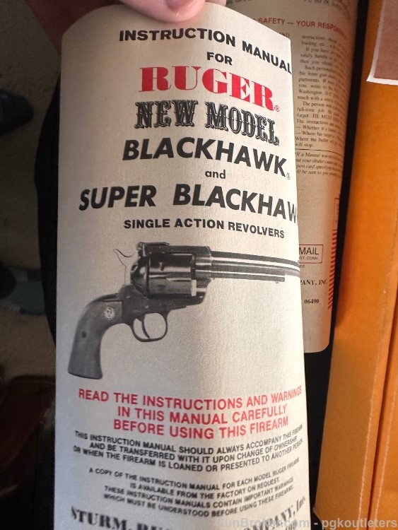 1991 - Ruger New Model Blackhawk Single-Action Revolver 45 ACP/45 Colt-img-2