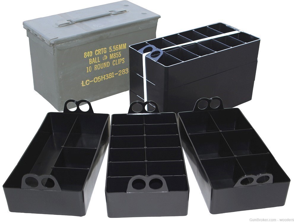 MTM Ammo Can Organizer 3-Pack Fits ALL .50 Ammo Cans ACO Black USA-img-3