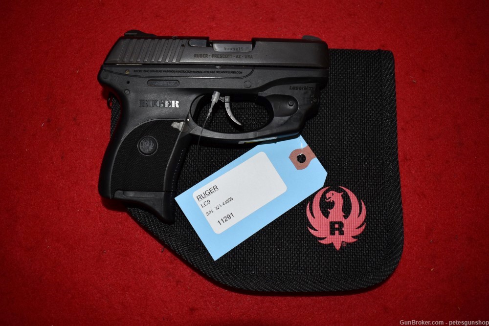 Ruger LC9 Semi Auto (mm, Lasermax Laser, Nice, Pouch, PENNY START!-img-0