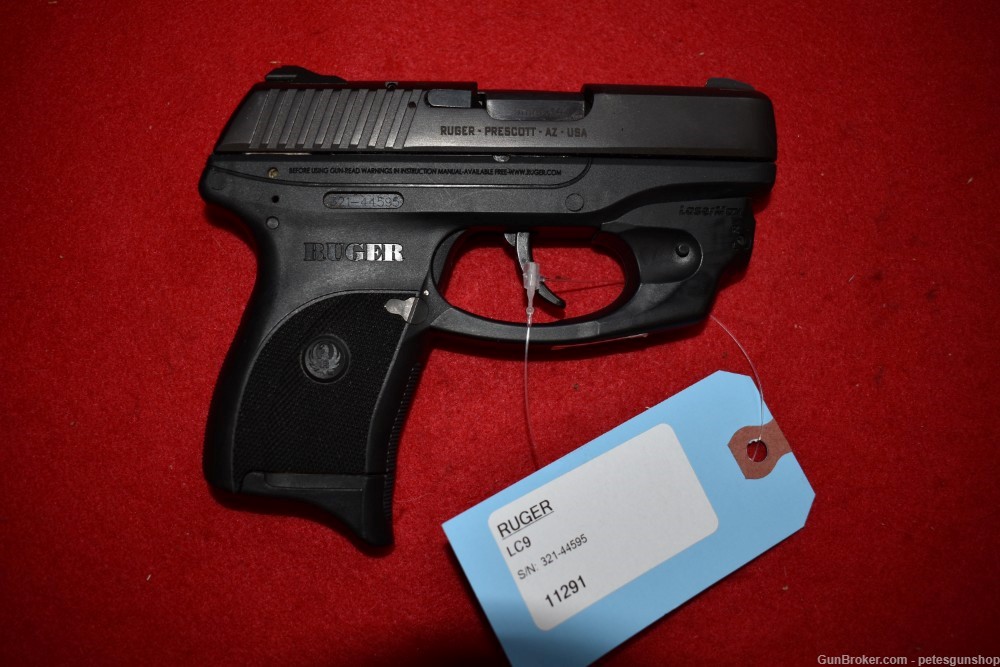 Ruger LC9 Semi Auto (mm, Lasermax Laser, Nice, Pouch, PENNY START!-img-2