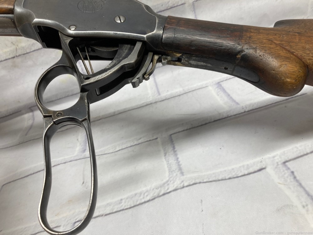 Winchester Model 1901 10g lever action shotgun full choke 31” barrel-img-2