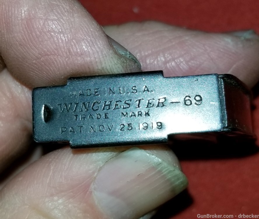 Winchester model 69 magazine model marked and 22 short original -img-2
