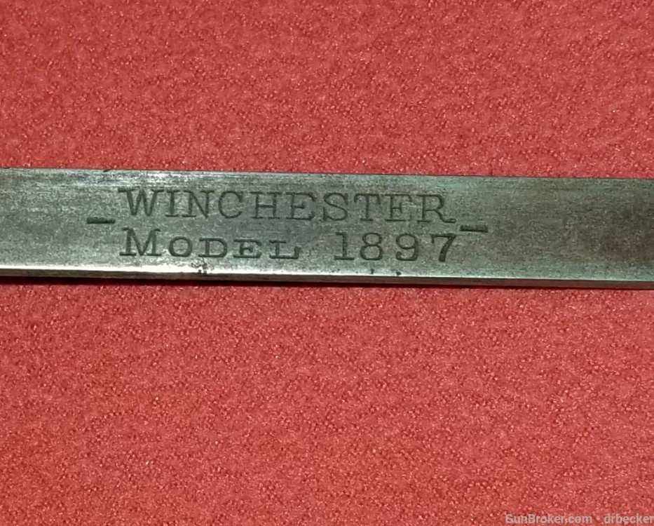 Winchester model 1897 12 ga early action slide for 3 screw forend -img-0
