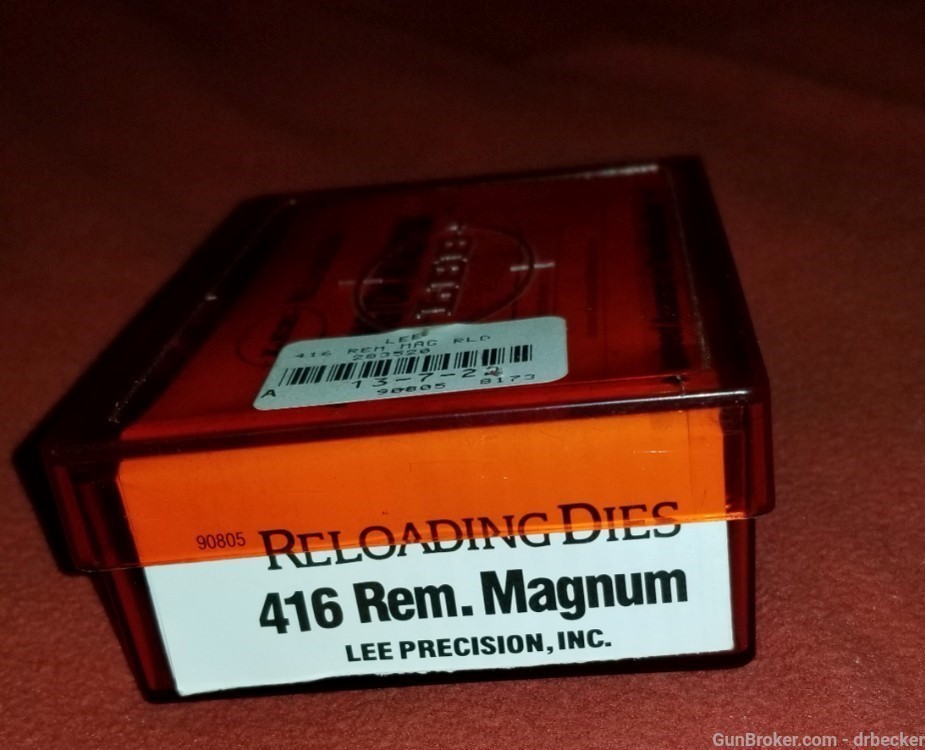 Lee loading dies 416 Remingotn magnum w shell holder-img-1