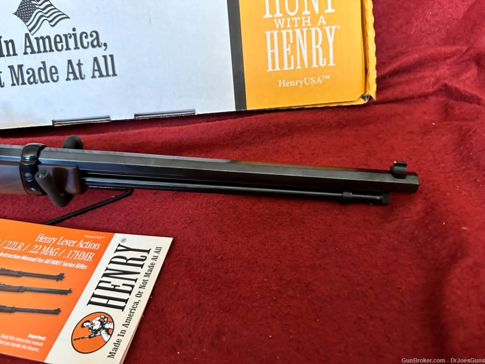 HENRY OCTAGON LEVER ACTION Walnut 22 LR 20"-New-Must Go-Store Closing!-img-3